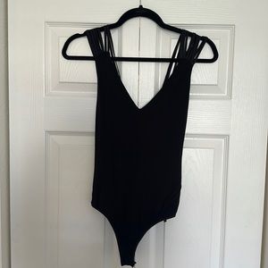 MARCIANO black Strappy body suit